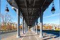 Cycle Path on the pont Bir-Hakeim - Paris Royalty Free Stock Photo