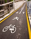 Cycle and Pedestrian Lane Royalty Free Stock Photo