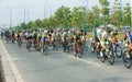 Cycle race, Asia sport activity, Vietnamese rider Royalty Free Stock Photo