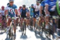 Cycle race. Blurred image Royalty Free Stock Photo