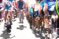 Cycle race. Blurred image Royalty Free Stock Photo