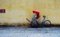 Cycle rickshaw (cyclo) parking in Saigon