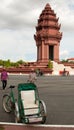 Cycle rickshaw in Phnom Penh Cambodia