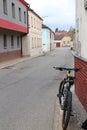 Cycle on street in Strmilov village near JindÃâ¢ichuv Hradec