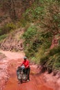 Cycle touring in China Royalty Free Stock Photo