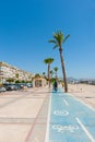 Cycleway along waterfront in Altea, Spain.