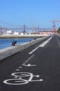 Cycleway in Lisbon