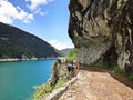 Cycleway in the mountains