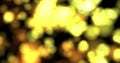 Abstract background with animated glowing yellow bokeh