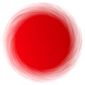 Cyclical circle, helix, volute element. Concentric shape with rotation, centrifuge, gyration effect. Twist, swirl vector