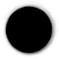 Cyclical circle, helix, volute element. Concentric shape with rotation, centrifuge, gyration effect. Twist, swirl vector