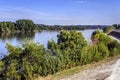 Cycling along the river Loire.