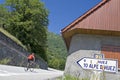 Cycling at Alpe D Huez. France