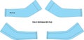 Cycling Arm Warmers Mockup illustration Vector Royalty Free Stock Photo