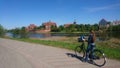 Cycling around Malbork castle