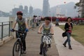 Cycling of the Asian young in shenzhenÃ¯Â¼Åchina