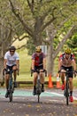 Cycling in Centennial Park, Sydney Royalty Free Stock Photo