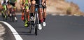 Cycling competition,cyclist athletes riding a race Royalty Free Stock Photo