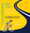 Cycling competition or race poster.