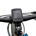 Cycling computer device mounted on handlebar isolated on transparent background Royalty Free Stock Photo