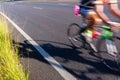Cycling Cyclist Road Speed Blur Royalty Free Stock Photo