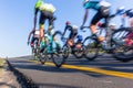 Cycling Cyclists Road Race Motion Speed Blur Closeup