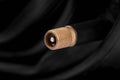 cycling equipment, closeup tube with schrader nipple Royalty Free Stock Photo