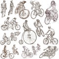 Cycling - Freehand sketches, collection