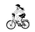 Cycling girl and girls, cyclist, cyclist girl, cyclist girls, sport, sportsman daily sport sportive healthy lifestyle,