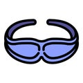 Cycling glasses icon, outline style Royalty Free Stock Photo