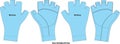 Cycling Gloves Mockup illustration Vector Royalty Free Stock Photo