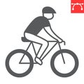 Cycling glyph icon