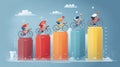 Cycling hydration infographic with statistics and visuals, proper hydration for cyclists, dynamic design Royalty Free Stock Photo