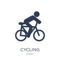 Cycling icon. Trendy flat vector Cycling icon on white background from sport collection