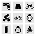 Cycling icons Royalty Free Stock Photo