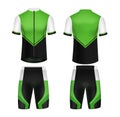 Cycling Jersey Realistic Set