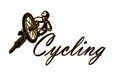 Cycling Logo isolated over white