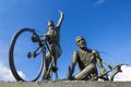 Cycling monument Royalty Free Stock Photo