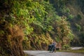 Cycling in Nepal Royalty Free Stock Photo