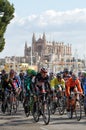 Cycling past mallorcaÃÂ´s cathedral