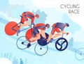 Cycling Race Illustration