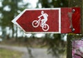 Cycling road signs