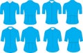Cycling Short Sleeve Jersey Blank Template Illustration Vector Mock ups Template Illustration Vector Royalty Free Stock Photo