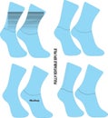 Cycling socks Mockup illustration Vector Royalty Free Stock Photo