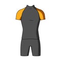 A cycling suit for riding a bicycle. Clothes cycling.Cyclist outfit single icon in cartoon style vector symbol stock