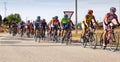 Cycling, cycling race with professional cyclists, third stage of the Cycling Tour in Spain Royalty Free Stock Photo