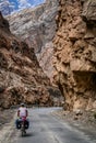 Cycling to Khunjerab Pass Royalty Free Stock Photo