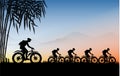 Cycling touring group