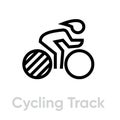 Cycling Track sport icons