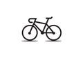 Cycling vector icon flat style illustration. Man cycling vector icon simple sign and modern symbol. Cycle icon new trendy Royalty Free Stock Photo